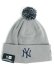 画像1: NEW ERA POM PON KNIT YANKEES GREY (1)