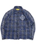 【送料無料】GUAPI ROYAL BLUE STARS FLANNEL JACKET