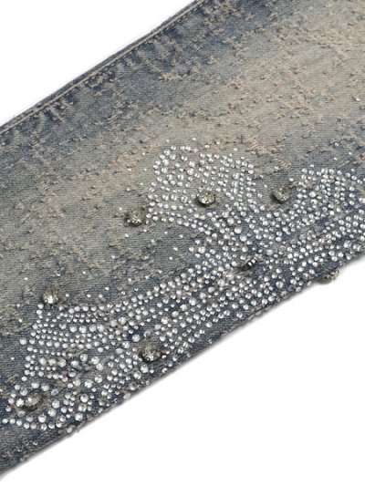 画像7: 【送料無料】GUAPI VINTAGE BLUE DISTRESSED CROSS DENIM