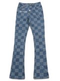 【送料無料】GUAPI AQUA BLUE CHECKERBOARD DENIM