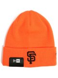 NEW ERA BASIC CUFF KNIT GIANTS NEON ORANGE