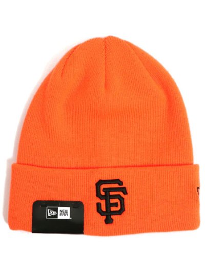 画像1: NEW ERA BASIC CUFF KNIT GIANTS NEON ORANGE