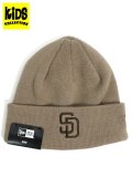 【KIDS】NEW ERA KIDS BASIC CUFF KNIT PADRES BEIGE