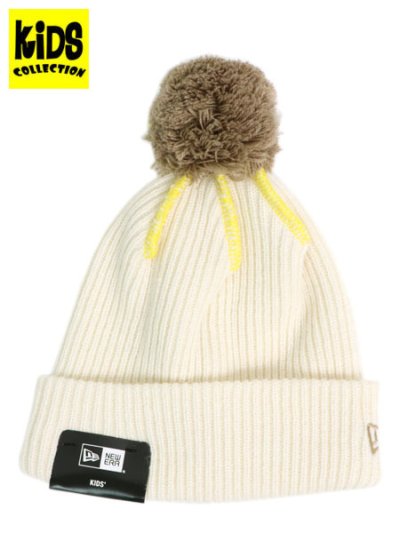 画像1: 【KIDS】NEW ERA YOUTH POM PON KNIT GORO OFF WHITE