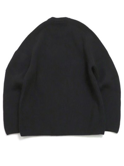 画像2: 【送料無料】C.P.COMPANY FULL RIB CREWNECK SWEATER BLACK