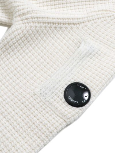 画像5: 【送料無料】C.P.COMPANY GRS LAMBSWOOL CREWNECK SWEATER GAUZE WHT