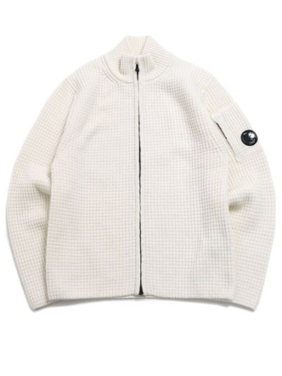 画像1: 【送料無料】C.P.COMPANY GRS LAMBSWOOL CREWNECK SWEATER GAUZE WHT