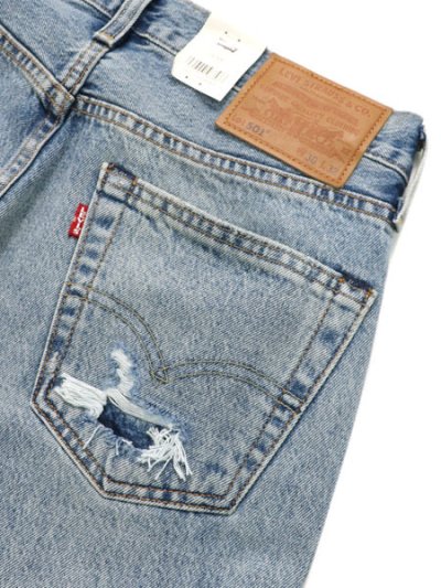 画像5: 【送料無料】LEVI'S 501 ORIGINAL JEANS-TURQUOISE RIVET DX SELV