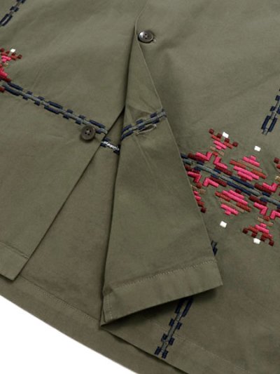 画像6: 【送料無料】PENDLETON L/S GARMENT DYE EMB OP COLLAR SHIRT MOCHA