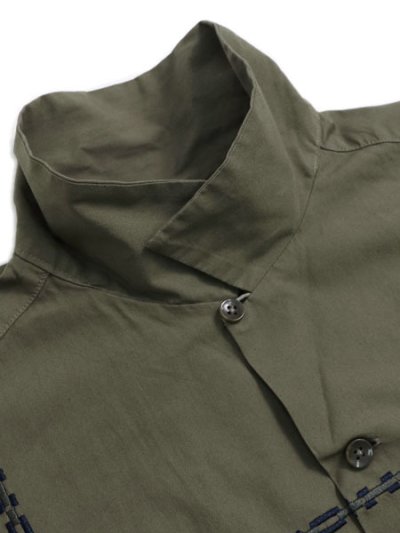 画像4: 【送料無料】PENDLETON L/S GARMENT DYE EMB OP COLLAR SHIRT MOCHA