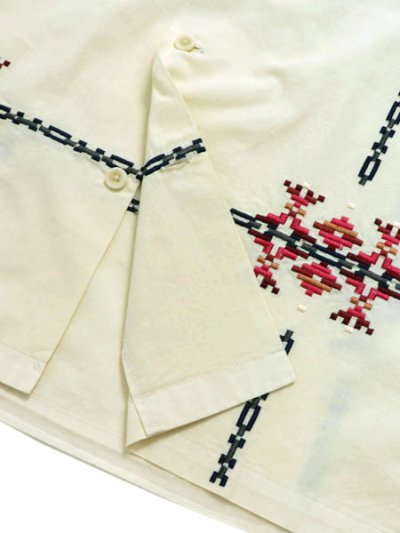 画像6: 【送料無料】PENDLETON L/S GARMENT DYE EMB OP COLLAR SHIRT IVORY