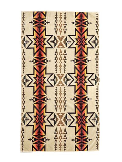 画像1: 【送料無料】PENDLETON OVERSIZED JACQUARD JP PLAIN STAR TAN