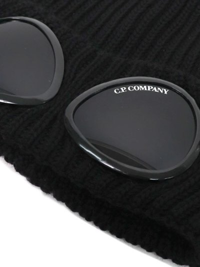 画像3: 【送料無料】C.P.COMPANY ACC KNIT CAP IN EF WOOL BLACK