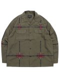 【送料無料】PENDLETON L/S GARMENT DYE EMB OP COLLAR SHIRT MOCHA