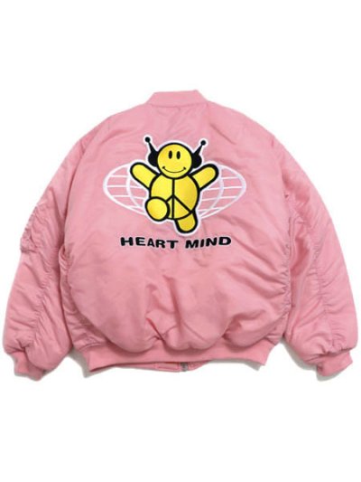 画像2: 【送料無料】BILLIONAIRE BOYS CLUB EMBROIDERED LOGO MA-1 PINK