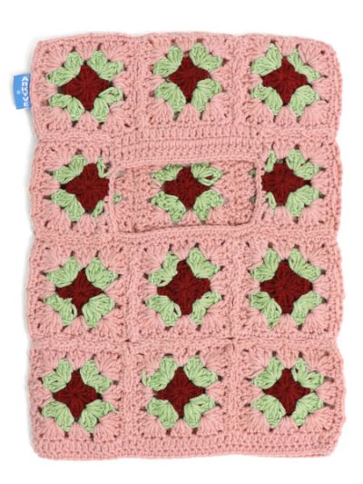 画像1: ARKYVE PINK BERRY CROCHET SKI MASK
