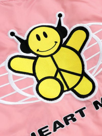 画像7: 【送料無料】BILLIONAIRE BOYS CLUB EMBROIDERED LOGO MA-1 PINK