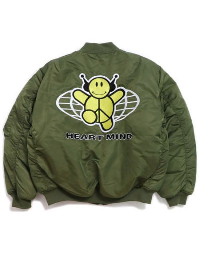 画像2: 【送料無料】BILLIONAIRE BOYS CLUB EMBROIDERED LOGO MA-1 OD