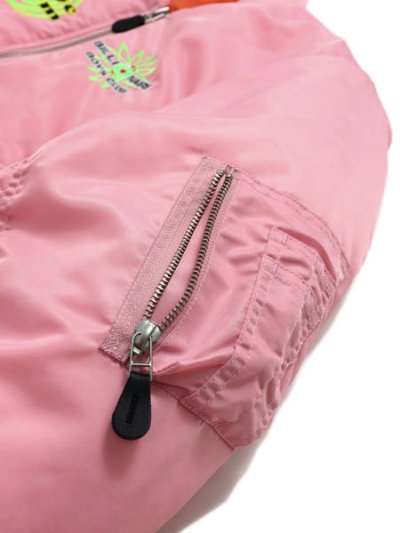 画像4: 【送料無料】BILLIONAIRE BOYS CLUB EMBROIDERED LOGO MA-1 PINK