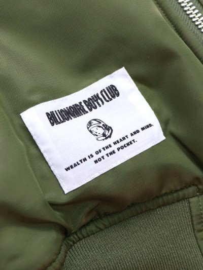 画像6: 【送料無料】BILLIONAIRE BOYS CLUB EMBROIDERED LOGO MA-1 OD