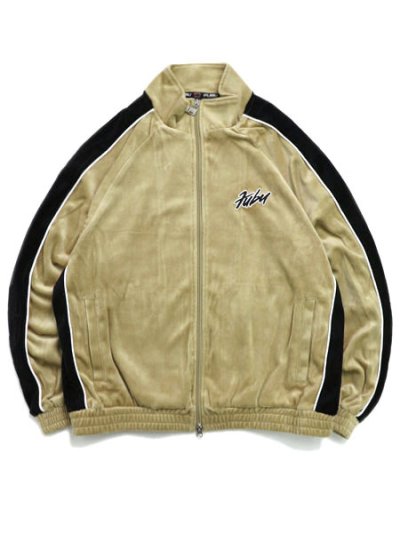 画像1: 【送料無料】FUBU VELOR TRACK JACKET BEIGE