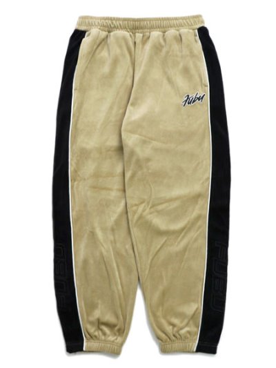 画像1: 【送料無料】FUBU VELOR TRACK PANTS BEIGE