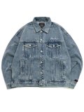 【送料無料】FUBU STUDS DENIM JACKET L.BLUE