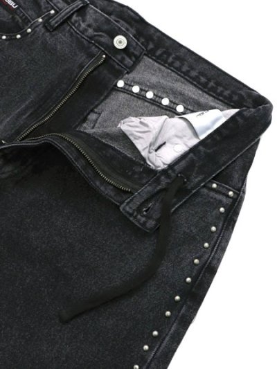 画像4: 【送料無料】FUBU STUDS DENIM PANTS BLACK