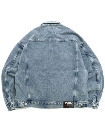 画像2: 【送料無料】FUBU STUDS DENIM JACKET L.BLUE