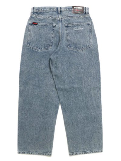 画像2: 【送料無料】FUBU STUDS DENIM PANTS L.BLUE