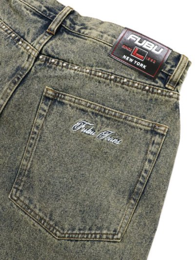 画像5: 【送料無料】FUBU STUDS DENIM PANTS BROWN