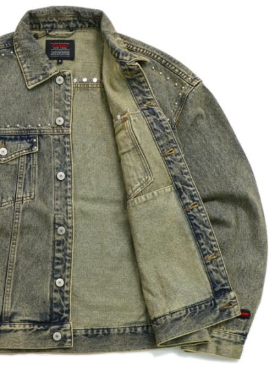 画像7: 【送料無料】FUBU STUDS DENIM JACKET BROWN