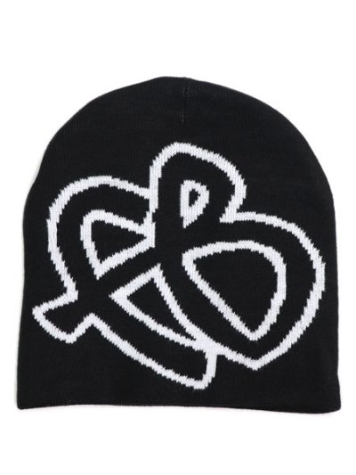 画像1: FUBU FB BEANIE BLACK/WHITE
