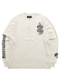 COOKIES CLOTHING WORLD ON FIRE LS KNIT TOP NATURAL