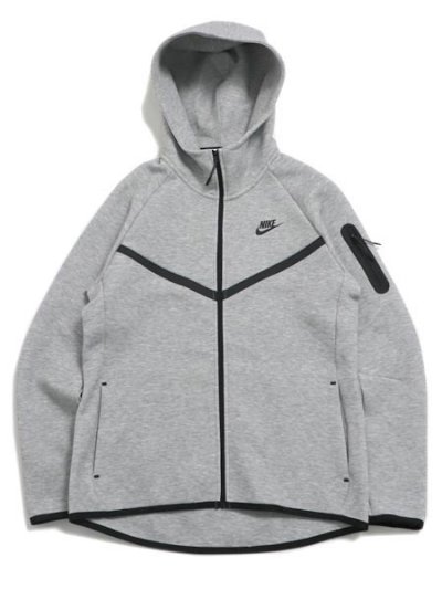 画像1: 【送料無料】NIKE WMNS NSW TECH FLEECE WR FZ HDY 2-DK GY HT