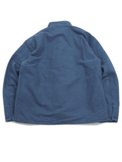 画像2: 【送料無料】SCHOTT SASHIKO CHINA JACKET BLUE