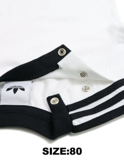 画像7: 【KIDS】ADIDAS KIDS DENIM L/S TEE SET-WHITE/BLACK