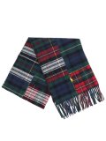 【送料無料】POLO RALPH LAUREN PATCHWORK PLAID SCARF RED MULTI