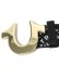 画像2: 【送料無料】TRUE RELIGION HORSESHOE BUCKLE PRINT BELT BLACK (2)