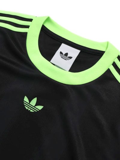 画像3: ADIDAS JACQ JERSEY LS-BLACK/SIGNAL GREEN