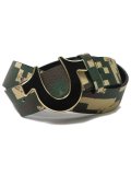 【送料無料】TRUE RELIGION CAMO HORSESHOE BUCKLE BELT CAMO/BLACK