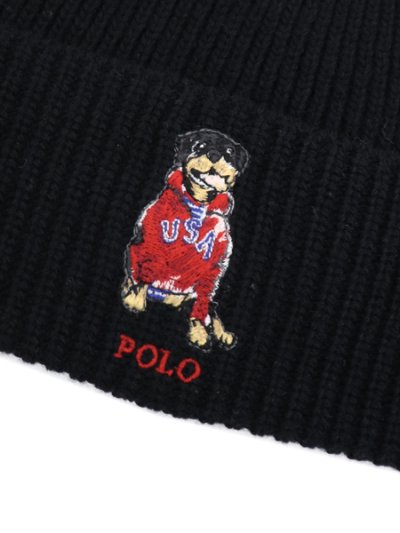 画像3: POLO RALPH LAUREN USA DOG BEANIE POLO BLACK