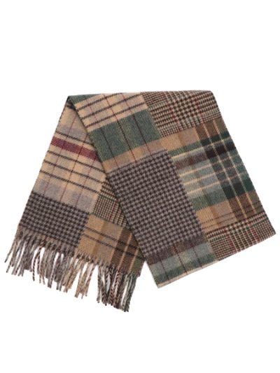 画像2: 【送料無料】POLO RALPH LAUREN PATCHWORK SCARF BROWN MULTI
