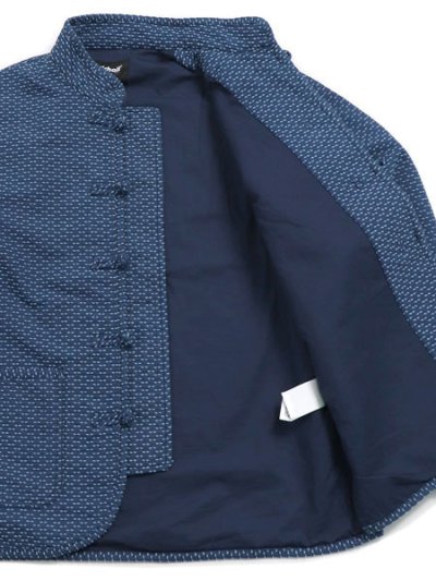 画像5: 【送料無料】SCHOTT SASHIKO CHINA JACKET BLUE
