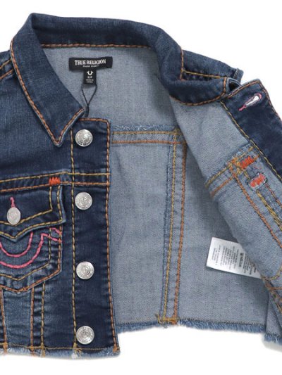 画像5: 【送料無料】TRUE RELIGION W CROPPED SUPER T DENIM VEST TWILIGHT TEAL