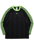 ADIDAS JACQ JERSEY LS-BLACK/SIGNAL GREEN