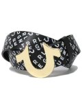 【送料無料】TRUE RELIGION HORSESHOE BUCKLE PRINT BELT BLACK