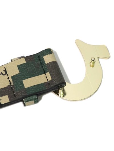 画像4: 【送料無料】TRUE RELIGION CAMO HORSESHOE BUCKLE BELT CAMO/BLACK
