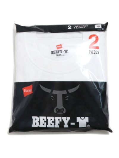 画像6: Hanes BEEFY TEE 2P CREW NECK
