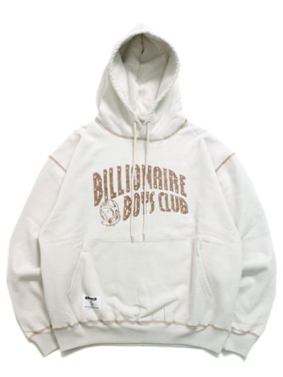 画像1: 【送料無料】BILLIONAIRE BOYS CLUB EMBROIDERED LOGO HOODIE ASH GRAY